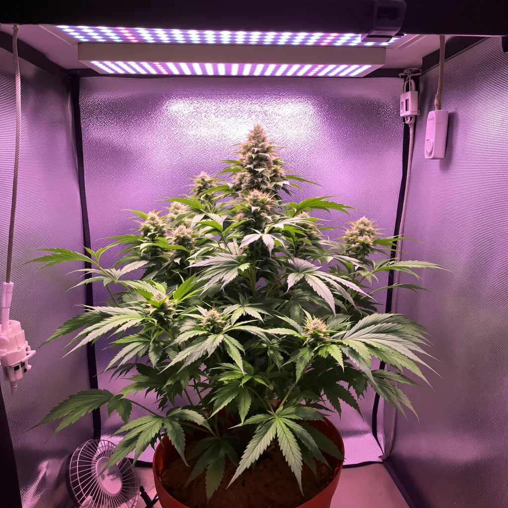 Planta de cannabis FPOG en fase de floración — 90-130 cm feminizada