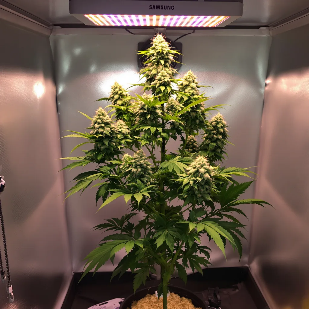 Planta de cannabis Fresh Powder en fase de floración — 120-180 cm feminizada