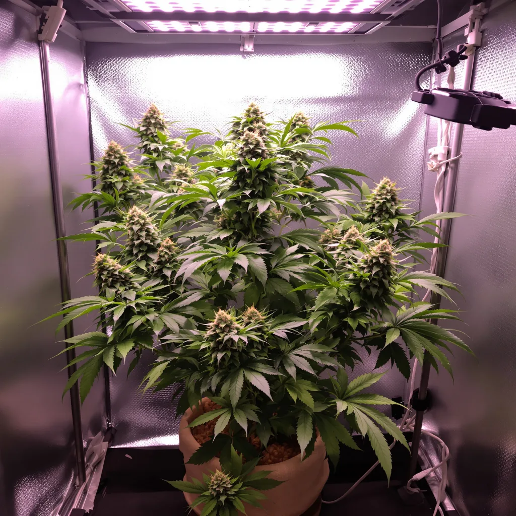 Planta de cannabis Fruit en fase de floración — 60-100 cm autofloración