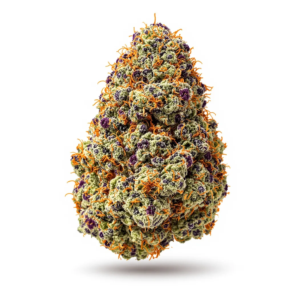 Fruit 78% indica / 22% sativa — flor con tricomas visibles