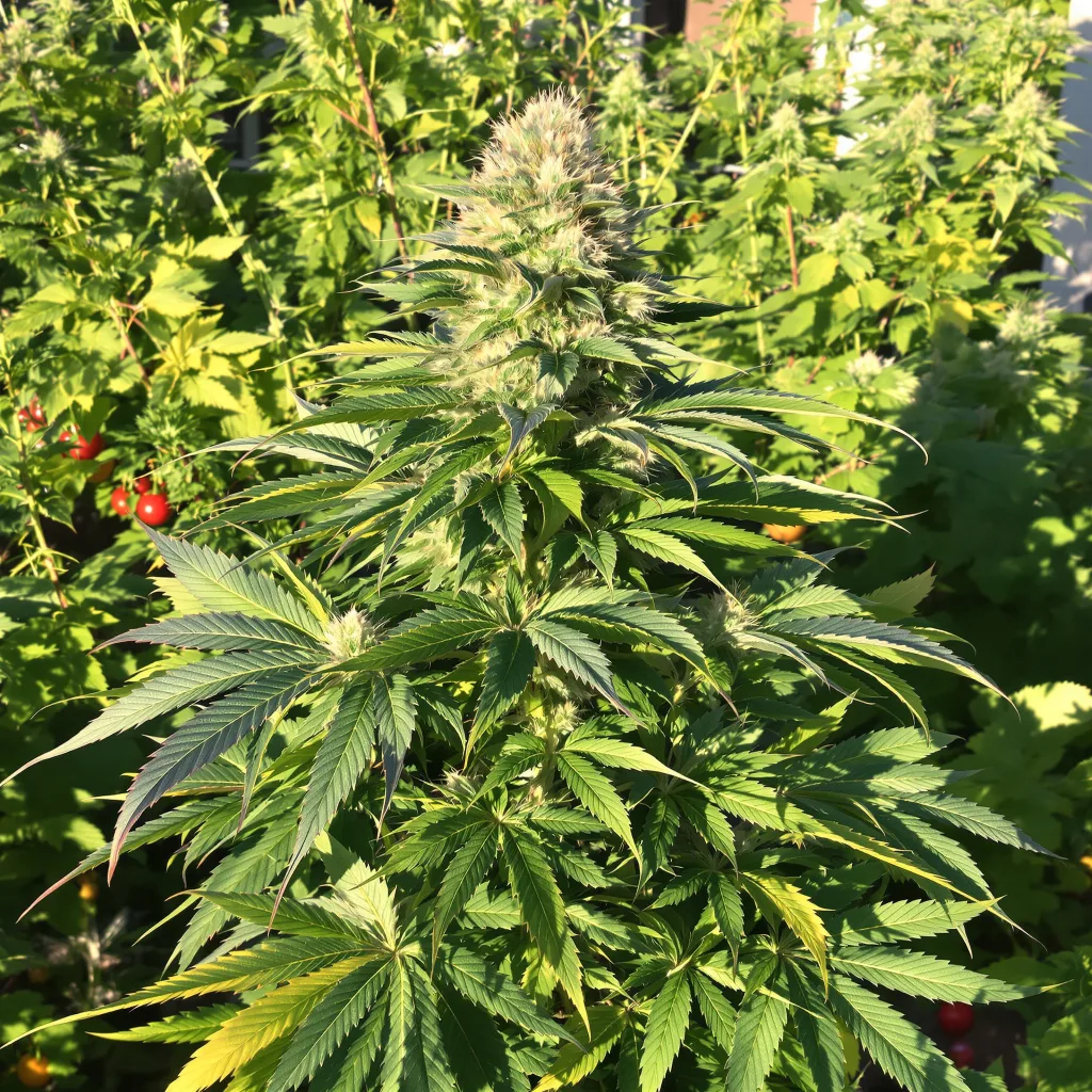 Fucking Incredible 66% indica / 34% sativa — flor con tricomas visibles