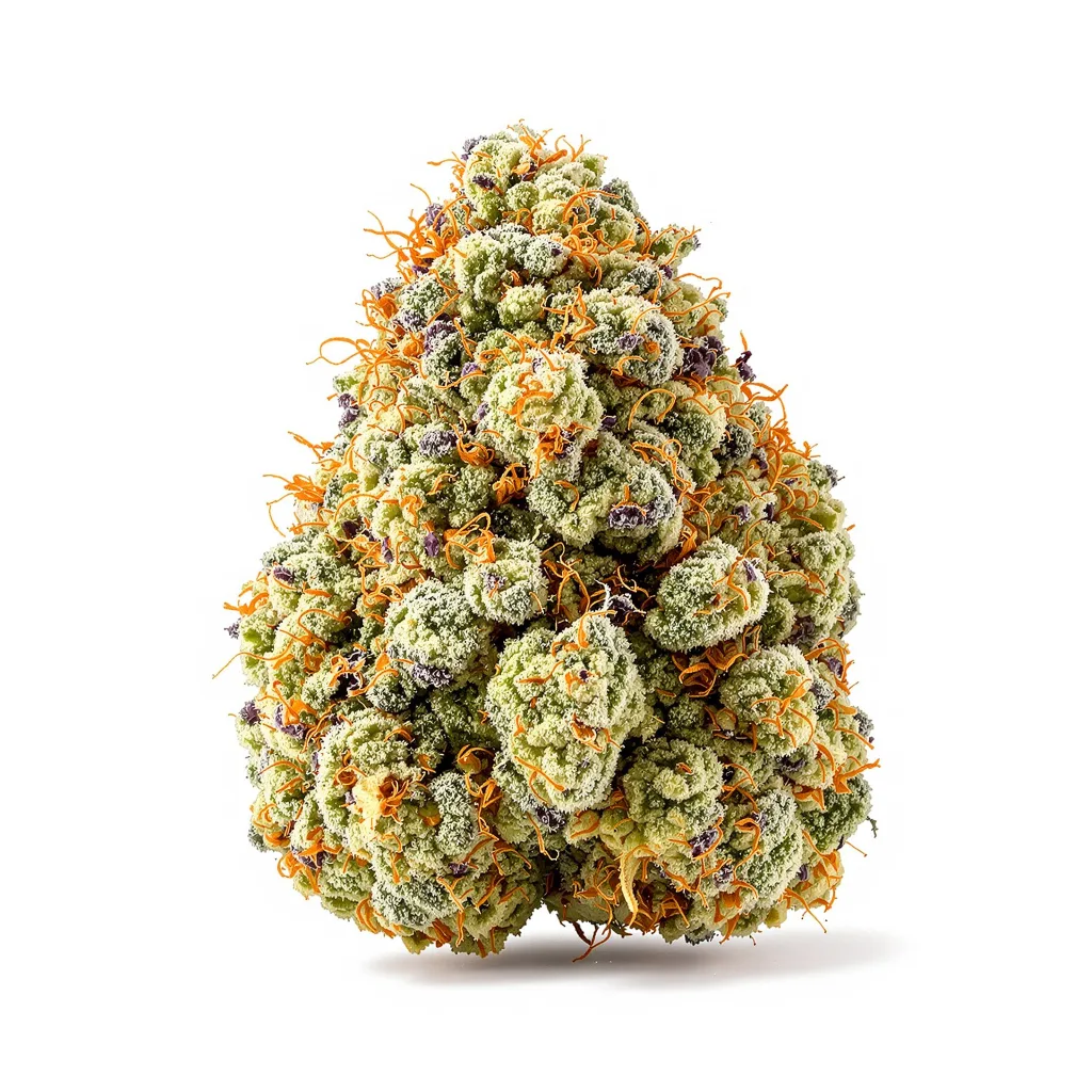 Future 45% indica / 55% sativa — flor con tricomas visibles