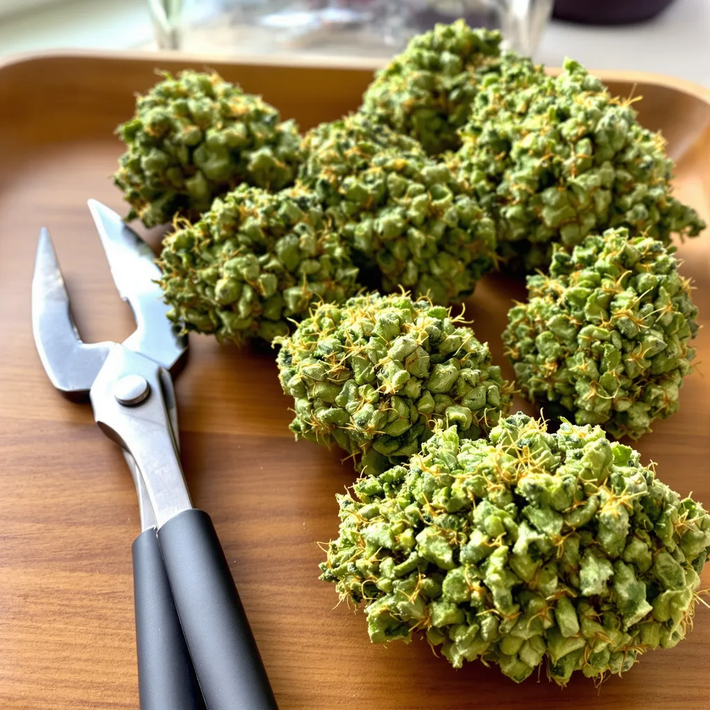Galactic Jack 20% indica / 80% sativa — flor con tricomas visibles