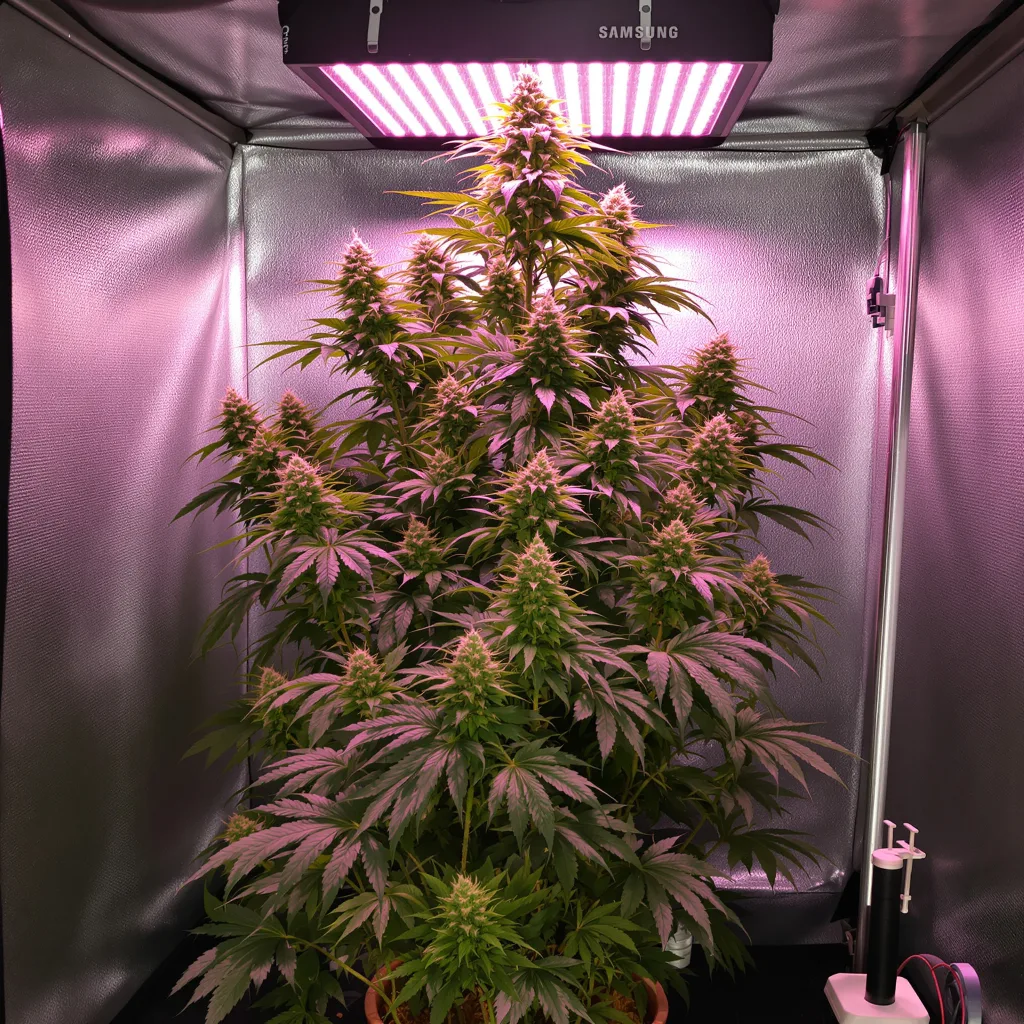 Planta de cannabis Galactic Jack en fase de floración — 150-200 cm feminizada