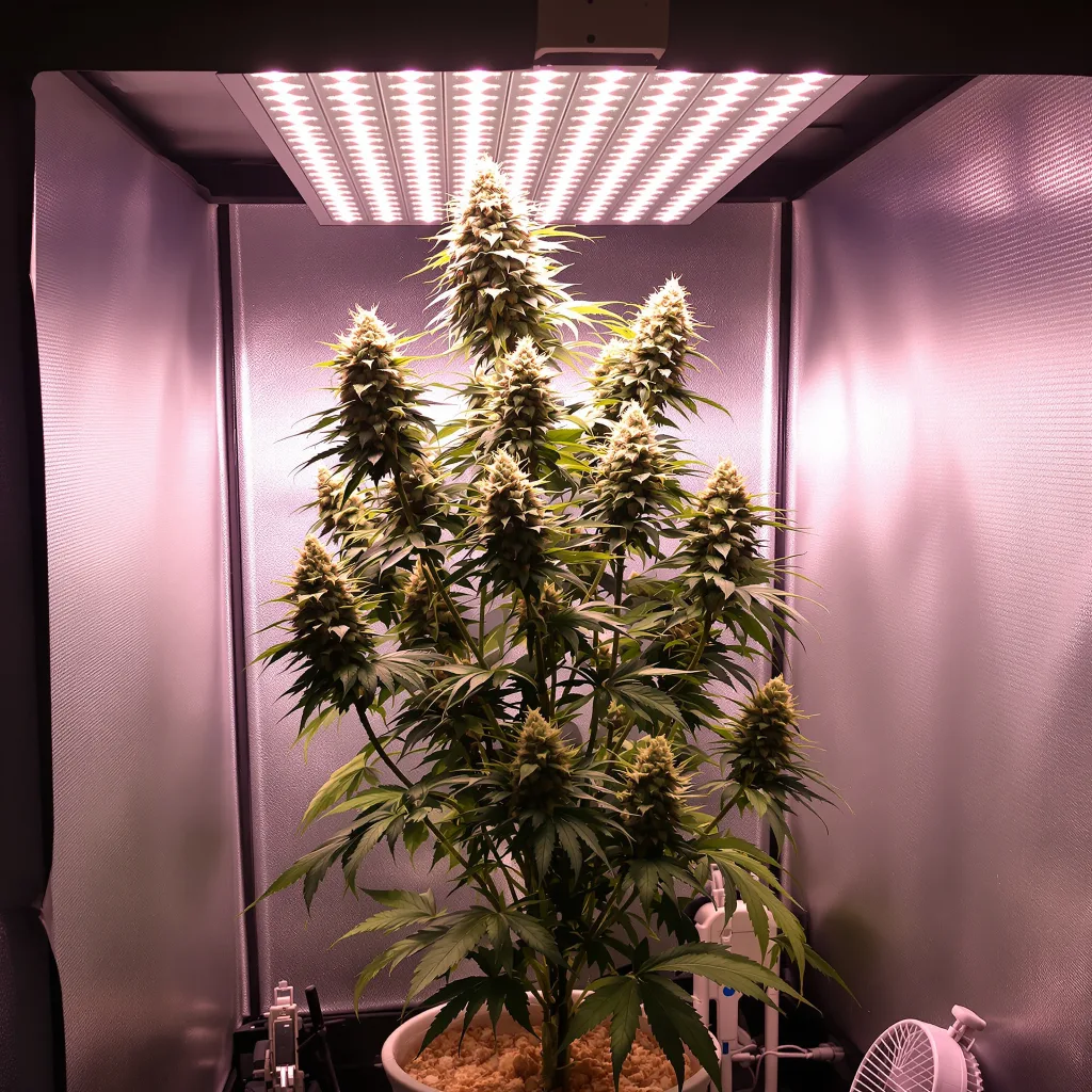 Planta de cannabis Garlic Bud en fase de floración — 120-180 cm feminizada
