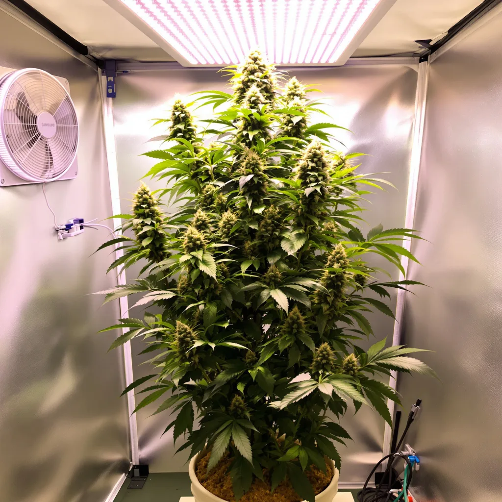 Planta de cannabis Gatekeeper OG en fase de floración — 60-100 cm autofloración