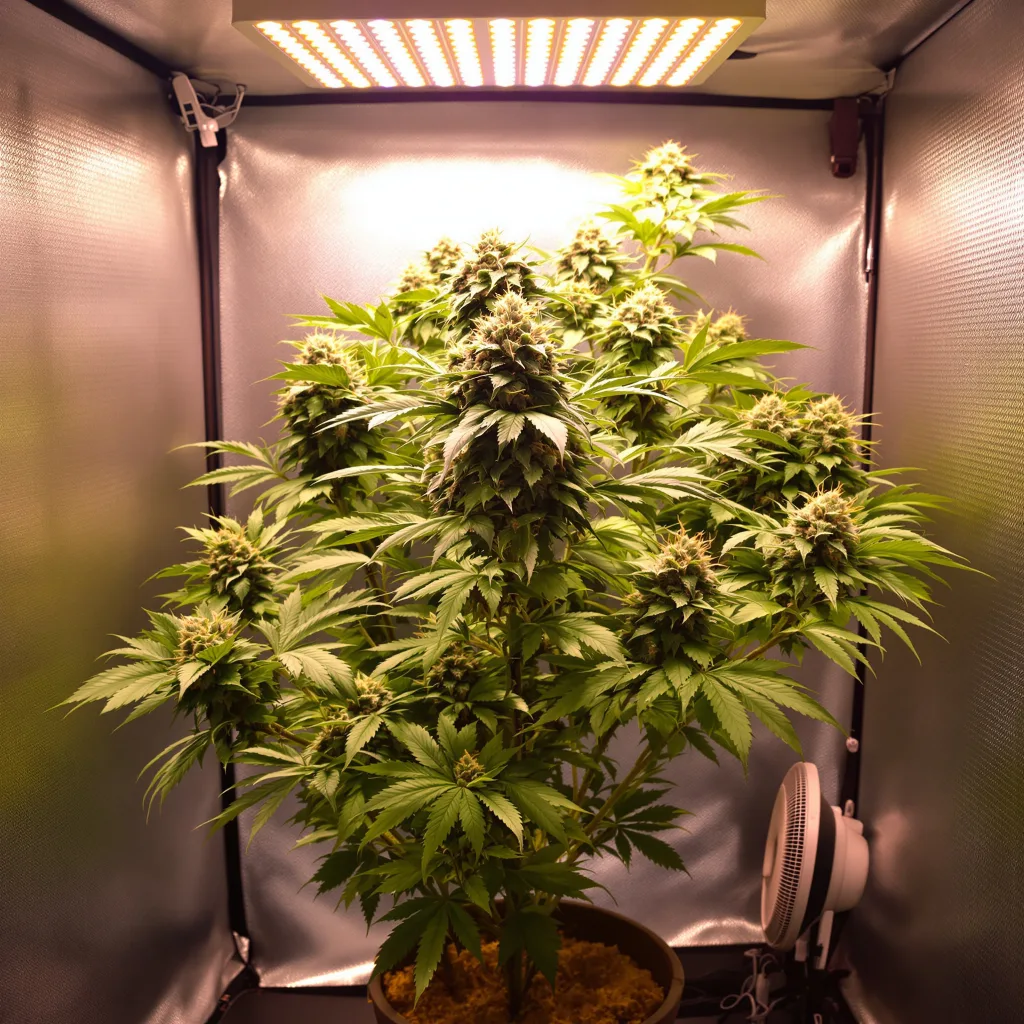 Planta de cannabis Gator Breath en fase de floración — 90-130 cm feminizada