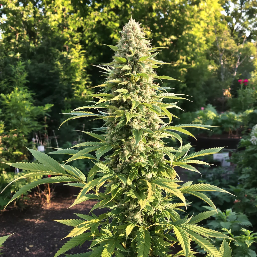Gelato 38% indica / 62% sativa — flor con tricomas visibles