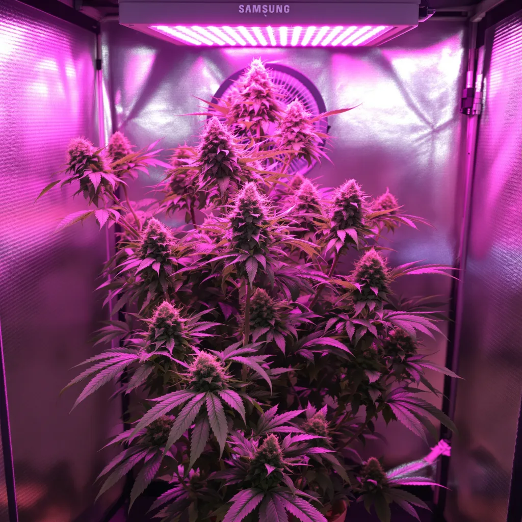 Planta de cannabis Georgia Pie en fase de floración — 120-180 cm feminizada