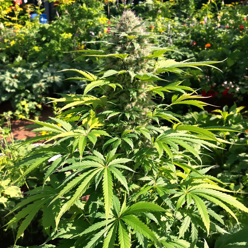Ghost OG 75% indica / 25% sativa — flor con tricomas visibles