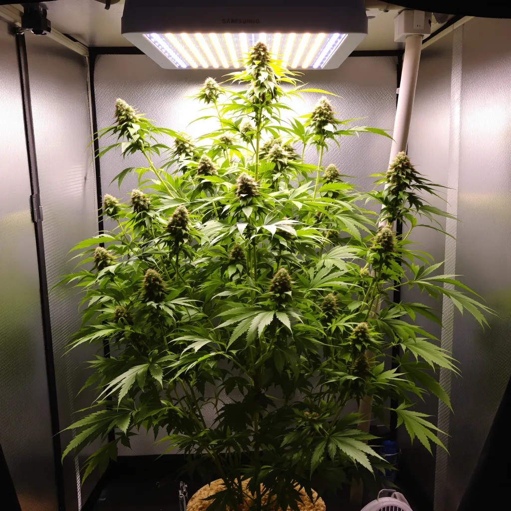 Planta de cannabis Ghost Train Haze en fase de floración — 150-200 cm feminizada