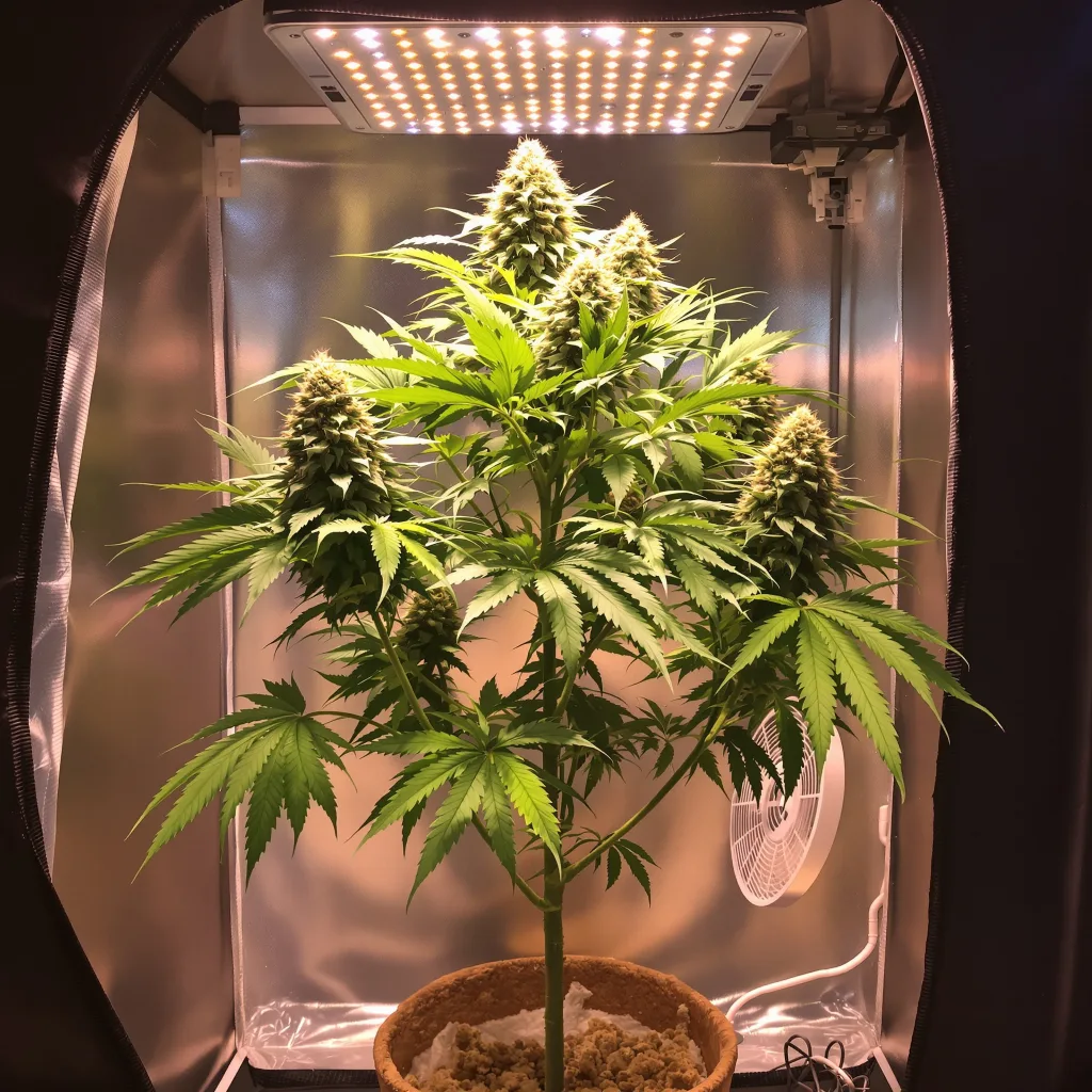 Planta de cannabis Glass Apple en fase de floración — 120-180 cm feminizada