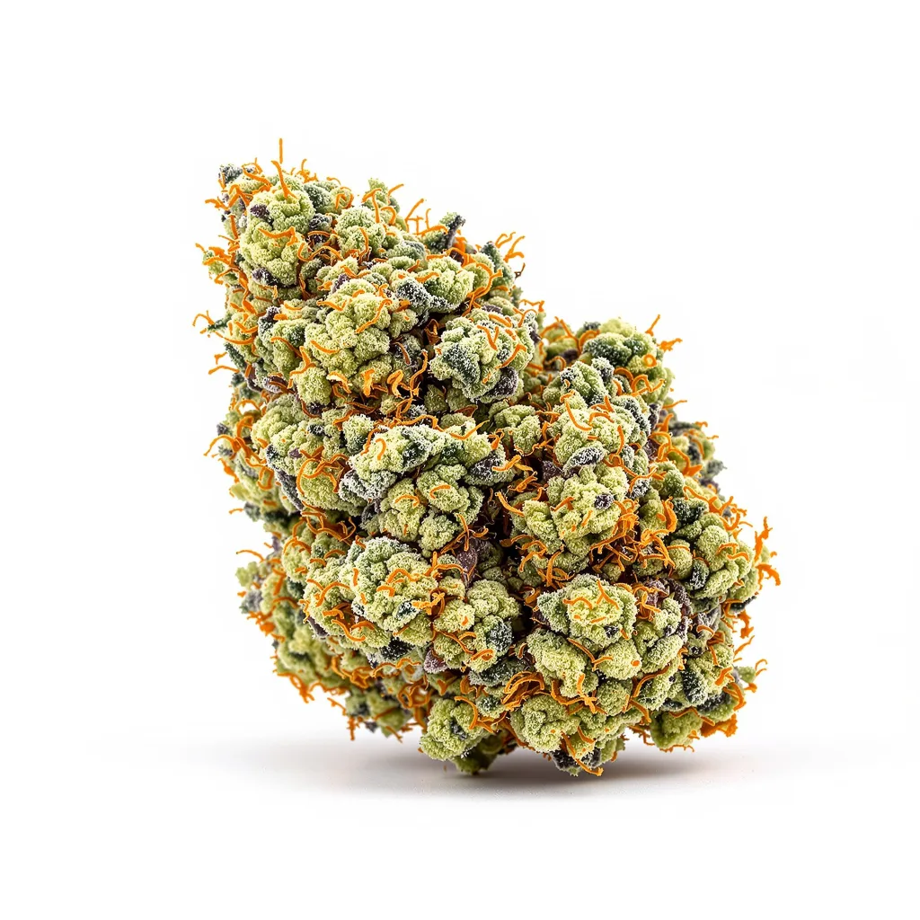 Glass Slipper 50% indica / 65% sativa — flor con tricomas visibles