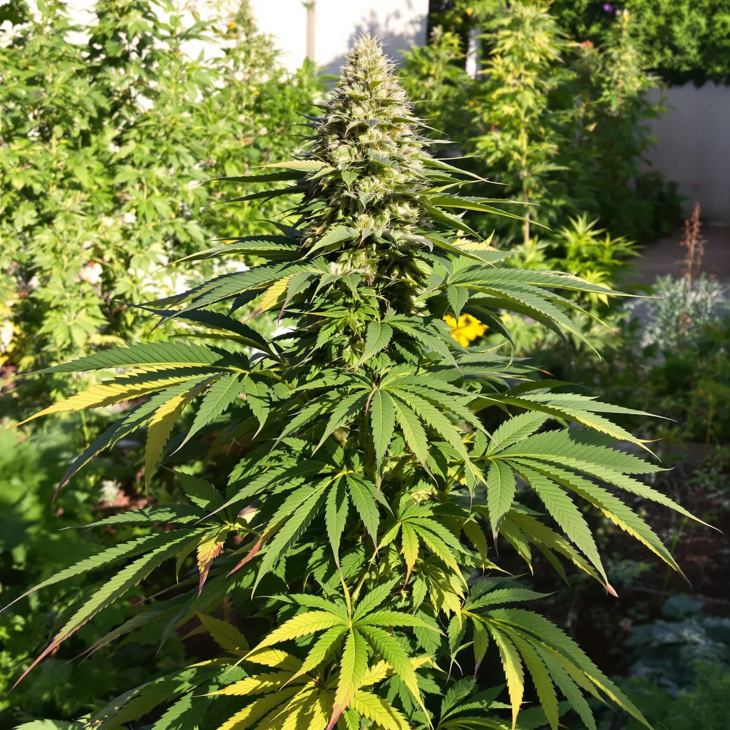 GMO Cookies 80% indica / 20% sativa — flor con tricomas visibles