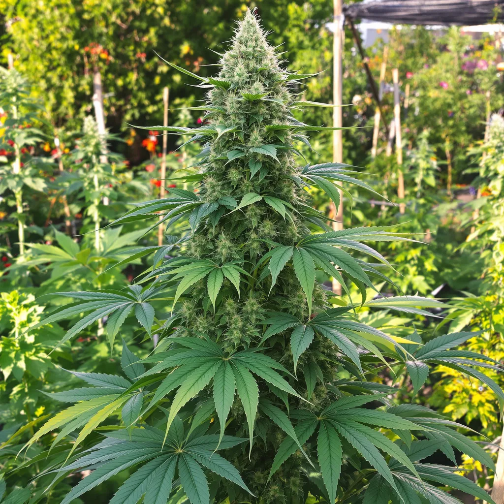 G.O.A.T Pack 50% indica / 50% sativa — flor con tricomas visibles