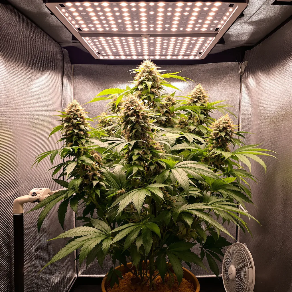 Planta de cannabis Goatlato en fase de floración — 90-130 cm feminizada