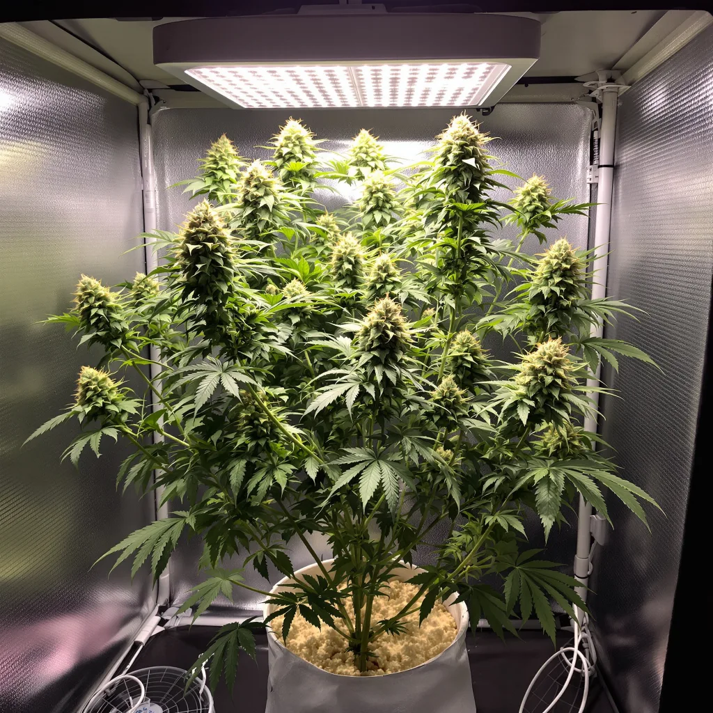 Planta de cannabis God Bud en fase de floración — 120-180 cm feminizada