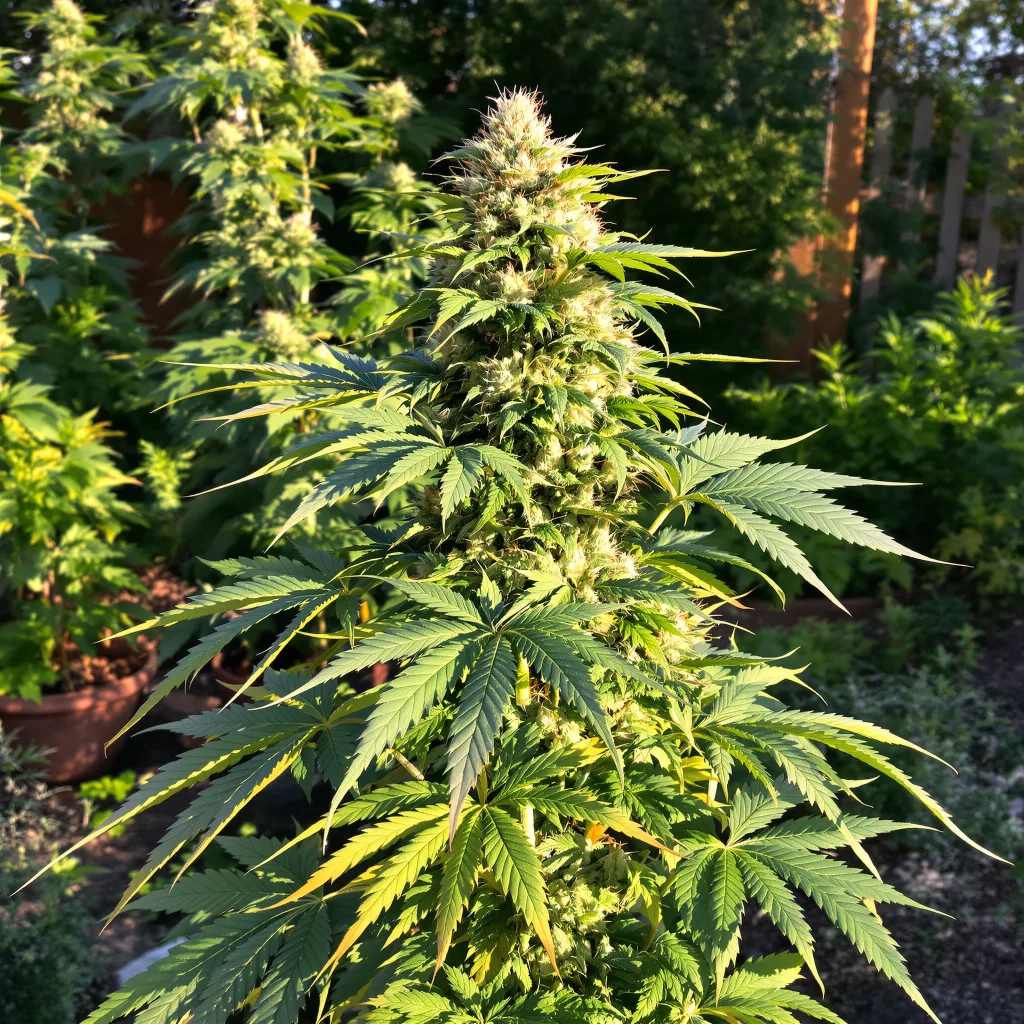 God's Treat 78% indica / 22% sativa — flor con tricomas visibles