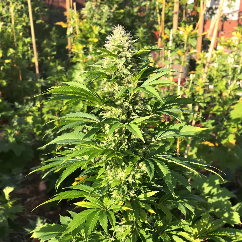 God’s Treat 78% indica / 22% sativa — flor con tricomas visibles