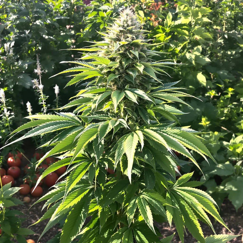 Godberry 74% indica / 26% sativa — flor con tricomas visibles