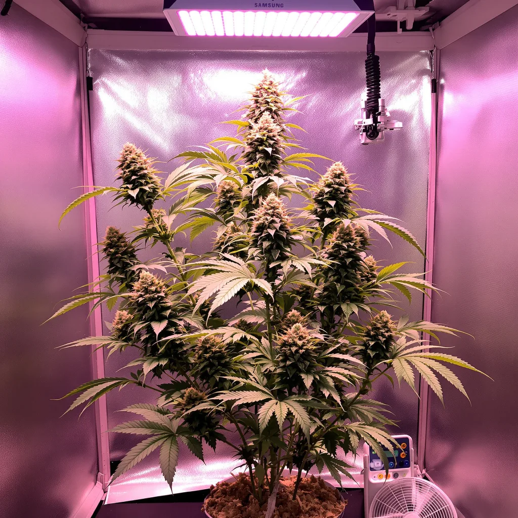 Planta de cannabis Godfather OG en fase de floración — 120-180 cm feminizada