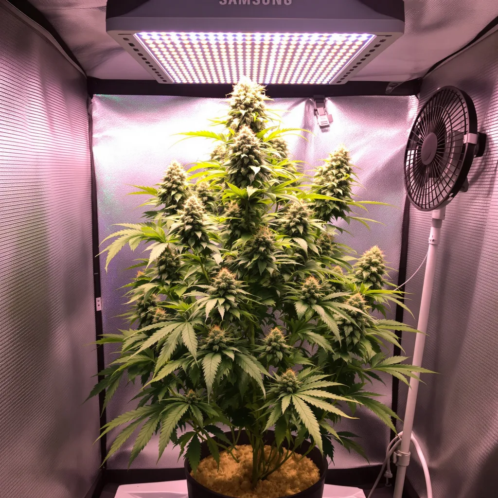 Planta de cannabis Godzilla Cookies en fase de floración — 60-100 cm autofloración