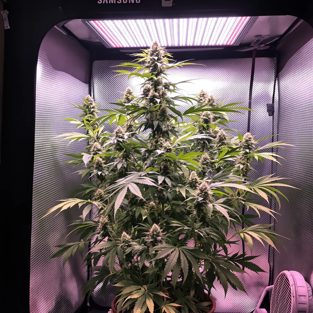 Planta de cannabis Goji OG en fase de floración — 150-200 cm feminizada