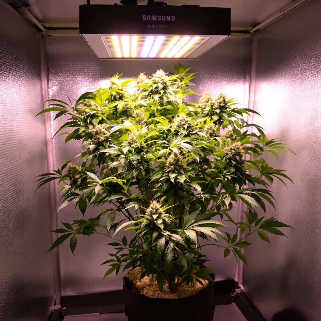 Planta de cannabis Gold Leaf en fase de floración — 90-130 cm feminizada
