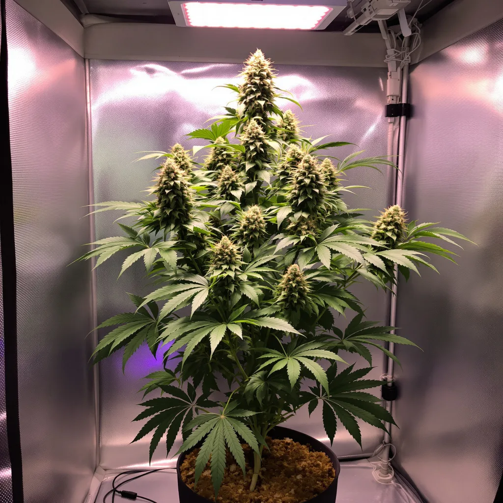 Planta de cannabis Goldberry en fase de floración — 90-130 cm feminizada