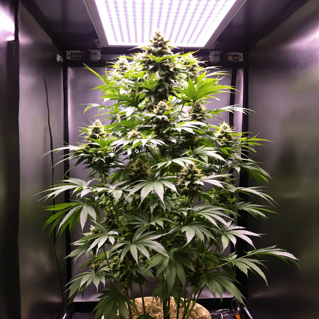 Planta de cannabis Golden Gate Haze en fase de floración — 150-200 cm feminizada