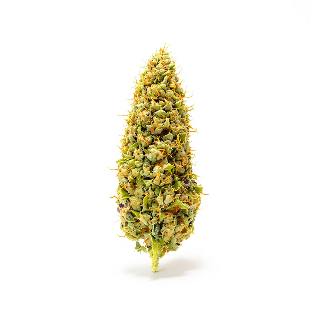 Golden Gate Haze 6% indica / 94% sativa — flor con tricomas visibles