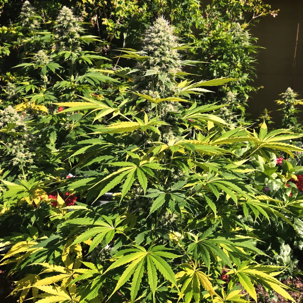 Goon Berries 63% indica / 37% sativa — flor con tricomas visibles