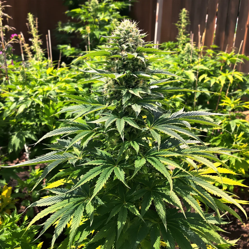 Gorilla Biscuit 67% indica / 33% sativa — flor con tricomas visibles