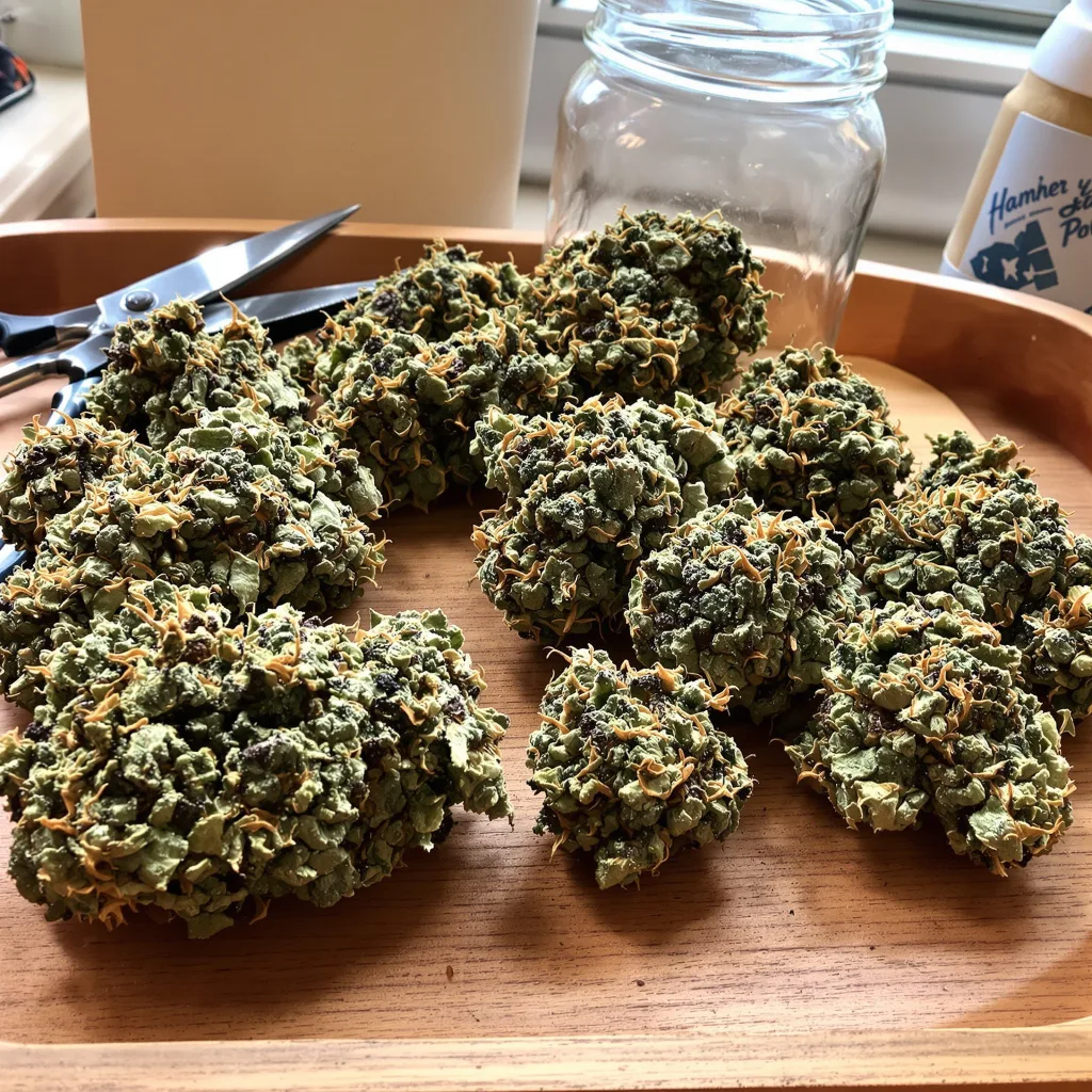 Gorilla Cookies 88% indica / 12% sativa — flor con tricomas visibles