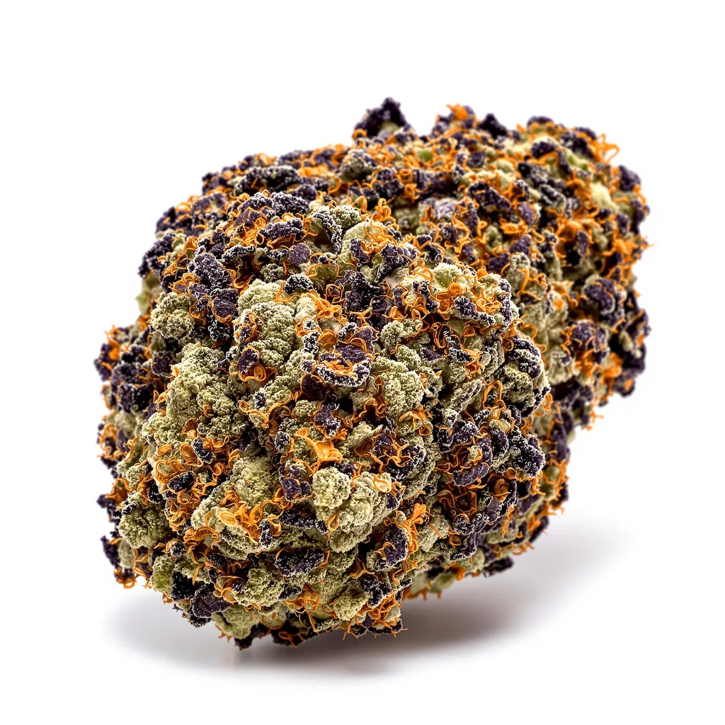 Gorilla Cookies 88% indica / 12% sativa — flor con tricomas visibles
