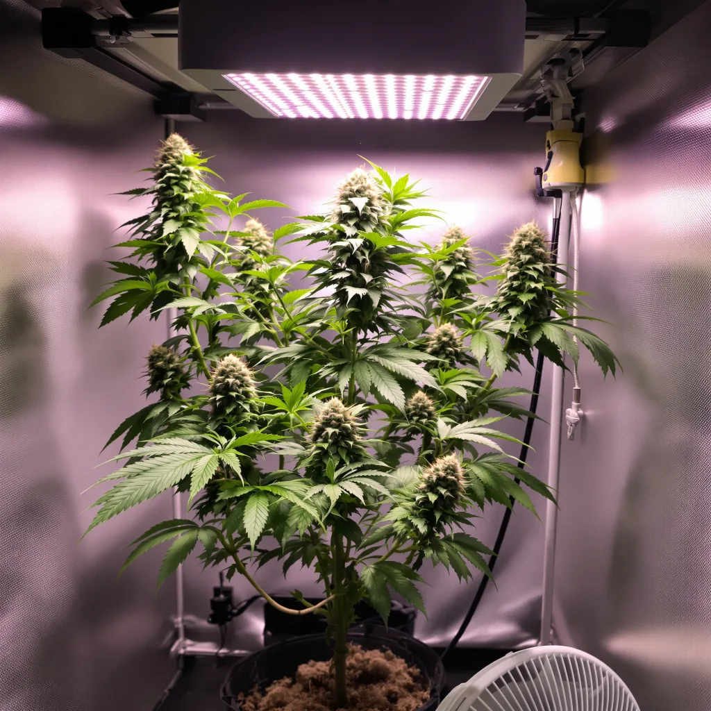 Planta de cannabis Gorilla Cookies en fase de floración — 90-130 cm feminizada