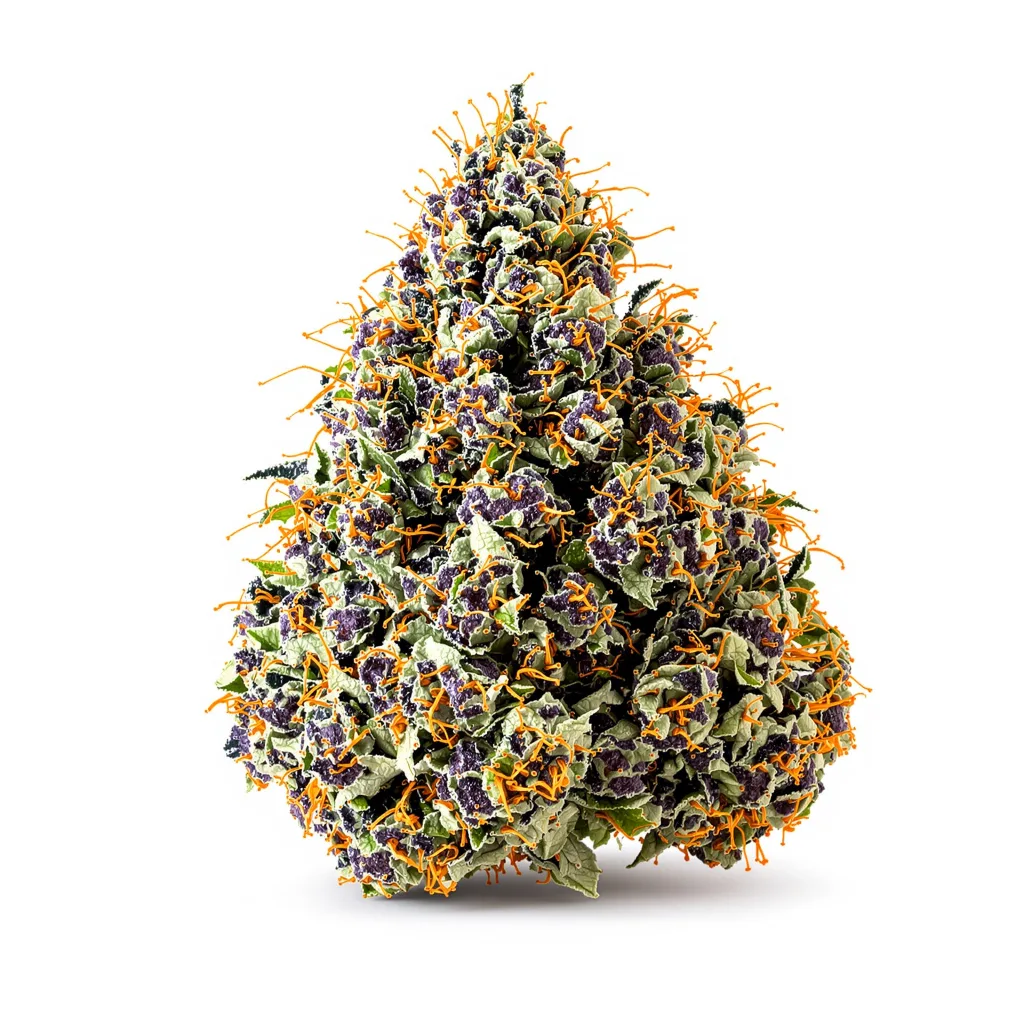 Gorilla Cookies 88% indica / 12% sativa — flor con tricomas visibles
