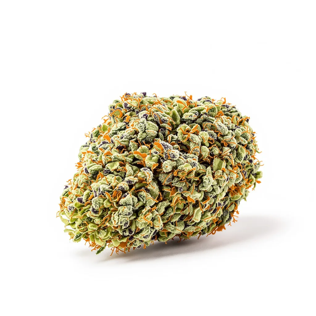 Gorilla Glue #4 60% indica / 50% sativa — flor con tricomas visibles