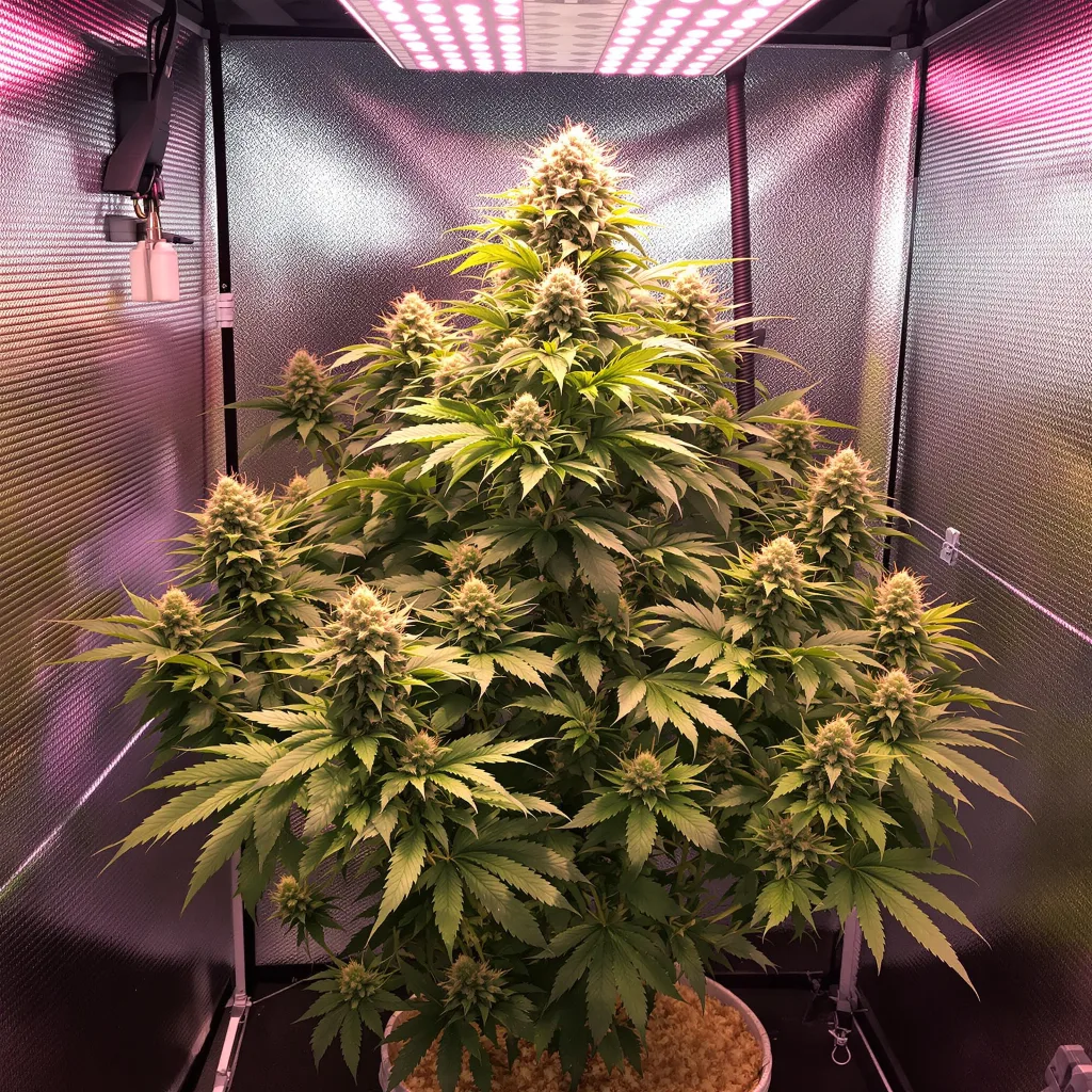 Planta de cannabis Grand Hindu en fase de floración — 90-130 cm feminizada