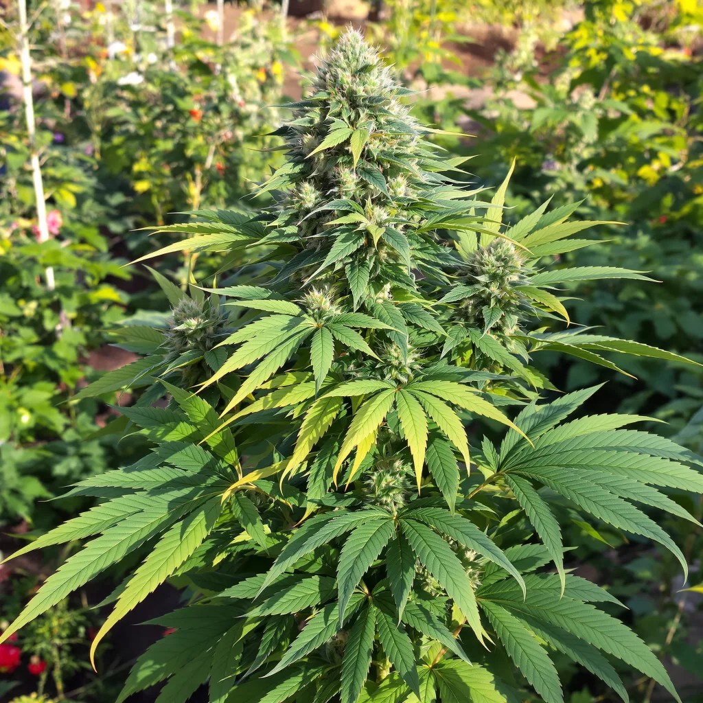 Grape Cookies 71% indica / 29% sativa — flor con tricomas visibles