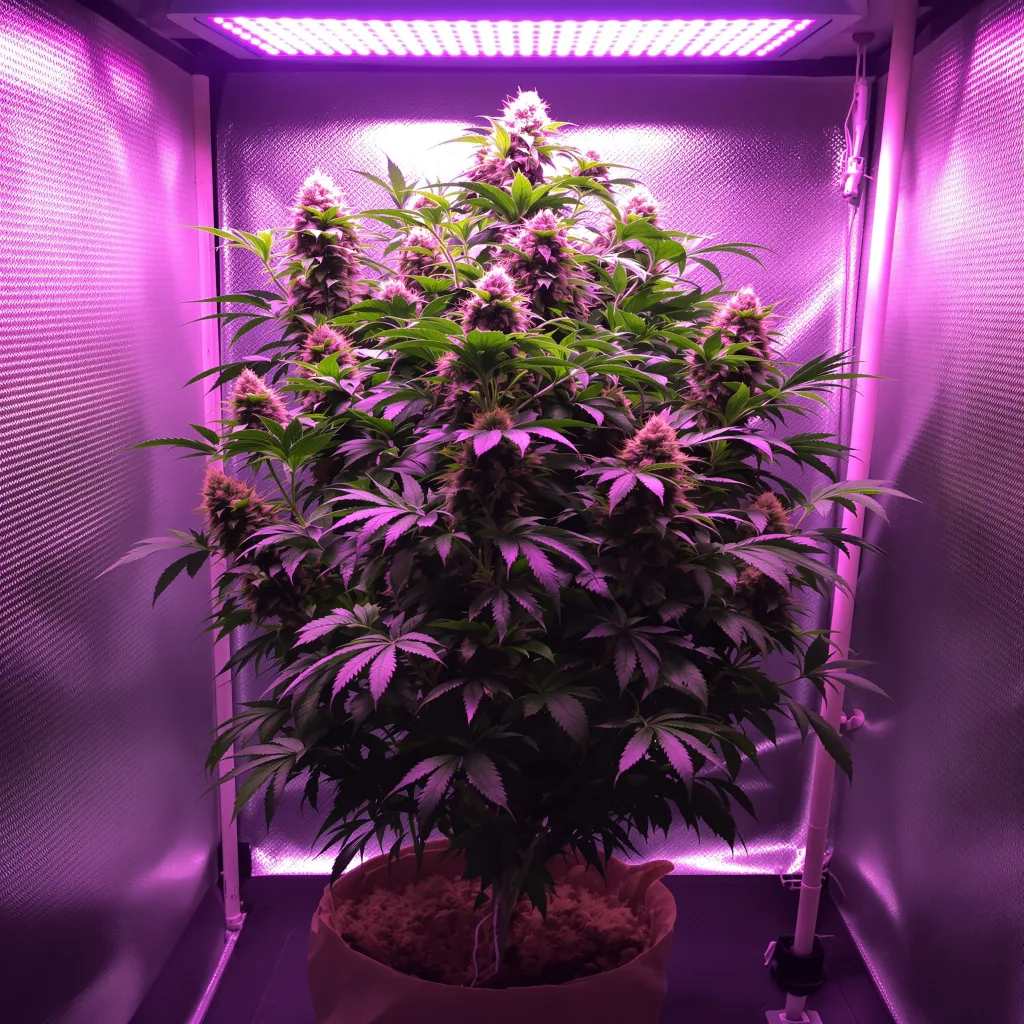Planta de cannabis Grape Cookies en fase de floración — 90-130 cm feminizada