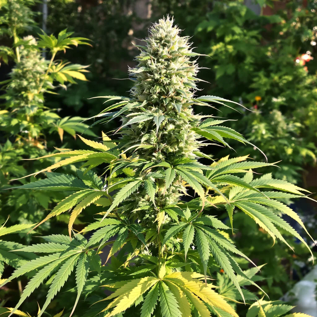 Grape Cookies 71% indica / 29% sativa — flor con tricomas visibles
