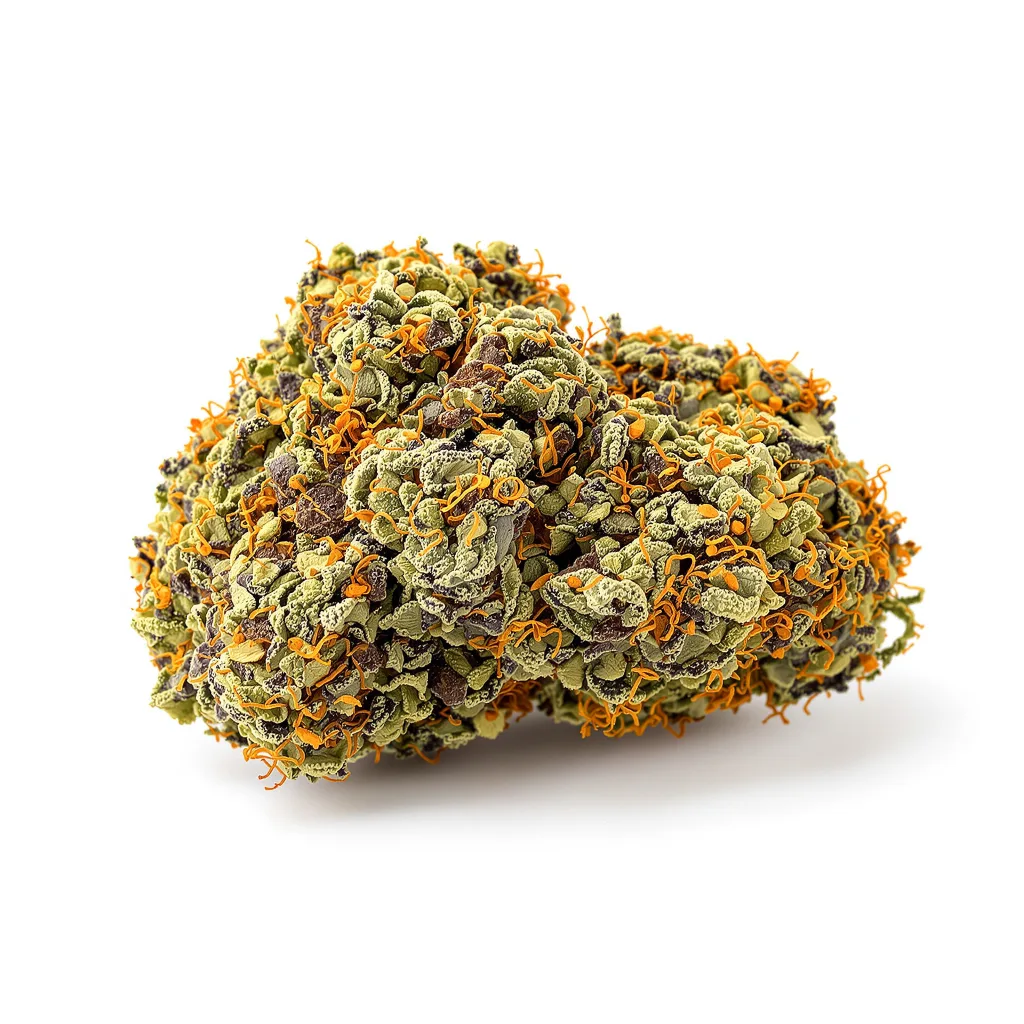 Grape Drink 89% indica / 11% sativa — flor con tricomas visibles