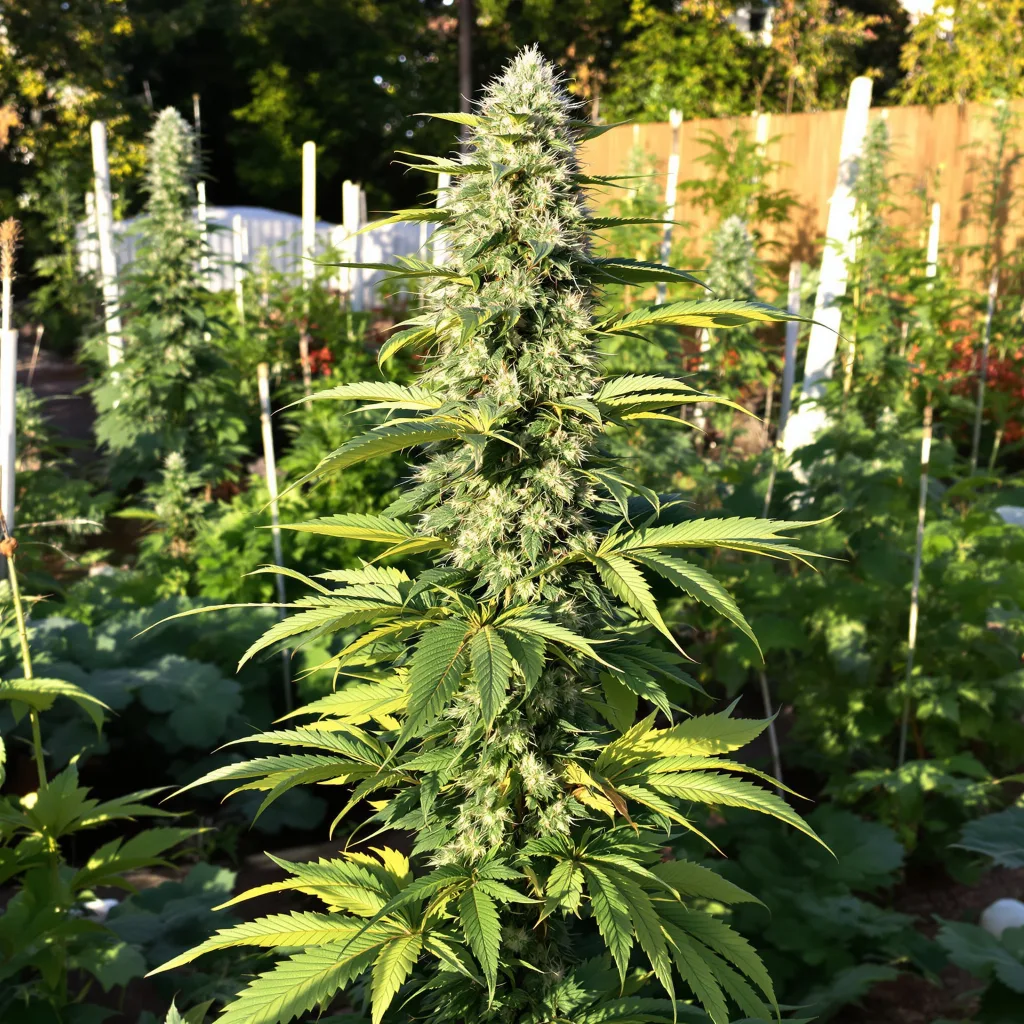 Grape Guava 41% indica / 59% sativa — flor con tricomas visibles