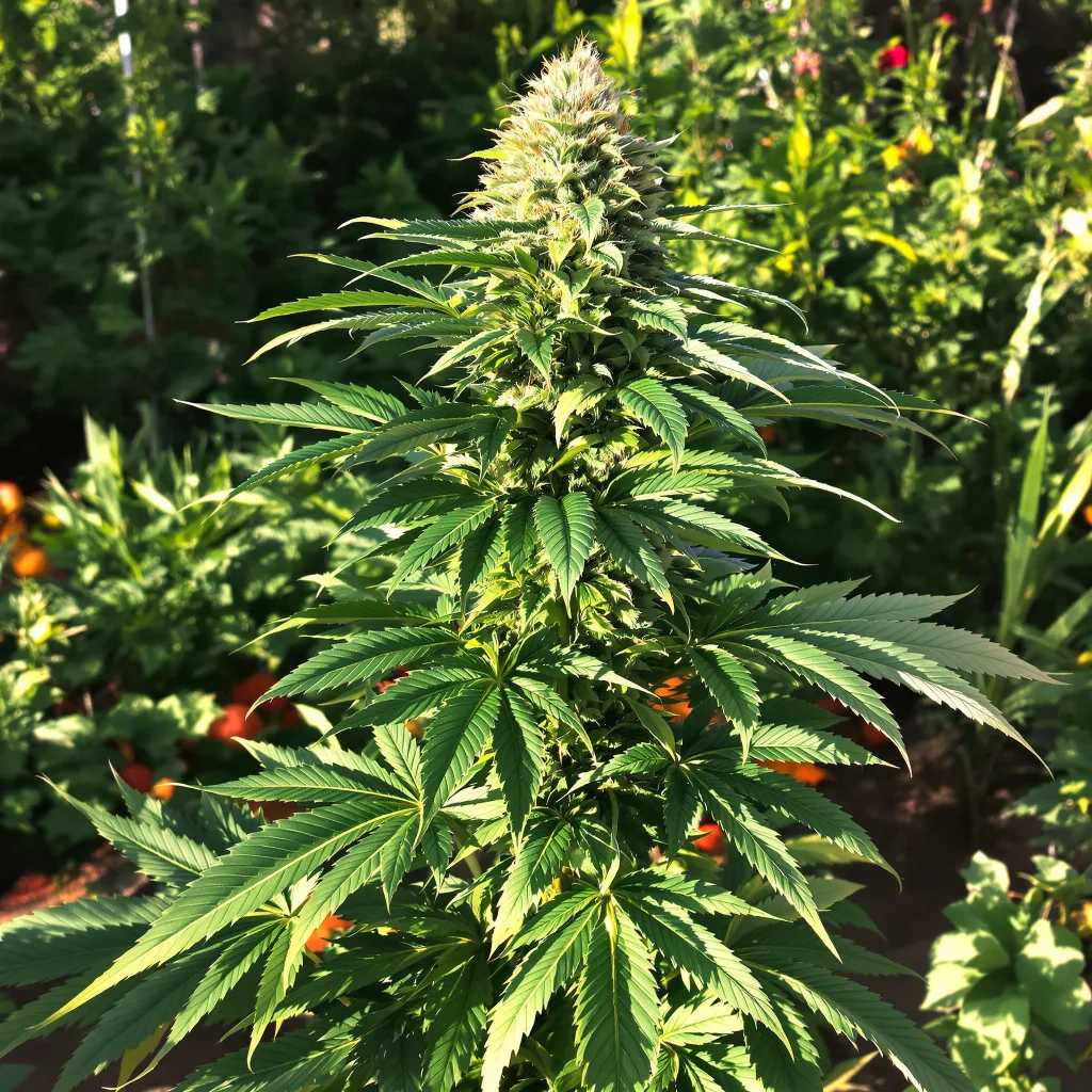 Grape Soda 81% indica / 19% sativa — flor con tricomas visibles