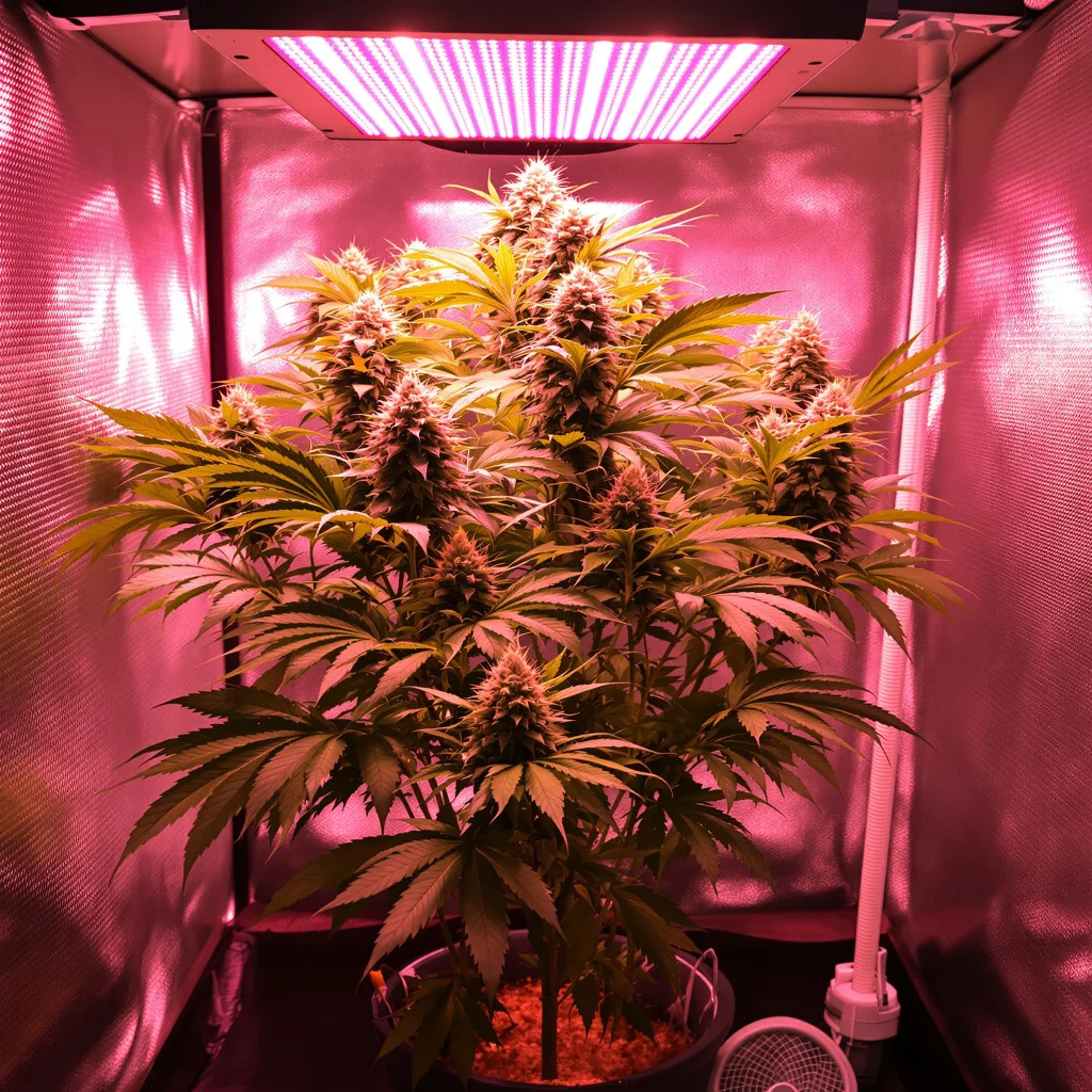 Planta de cannabis Grape Stomper en fase de floración — 90-130 cm feminizada
