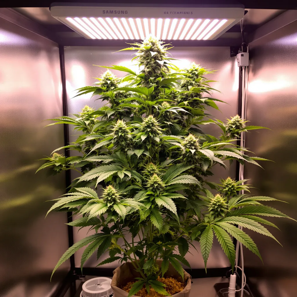 Planta de cannabis Gravity en fase de floración — 90-130 cm feminizada
