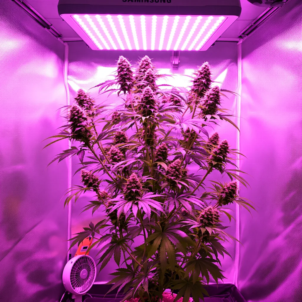 Planta de cannabis Green Avenger en fase de floración — 120-180 cm feminizada