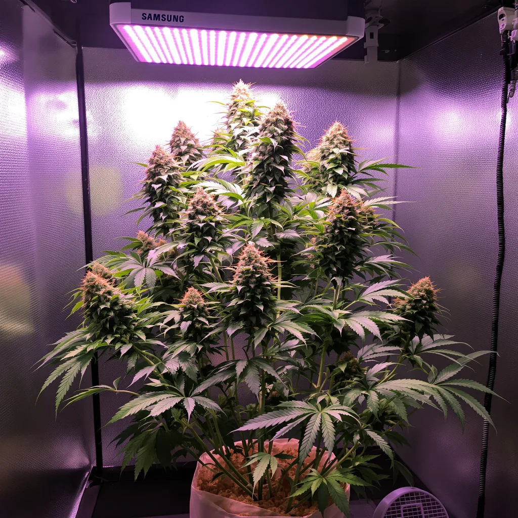 Planta de cannabis Green Candy en fase de floración — 120-180 cm feminizada