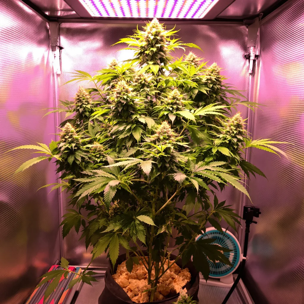 Planta de cannabis Green Cheese en fase de floración — 120-180 cm feminizada